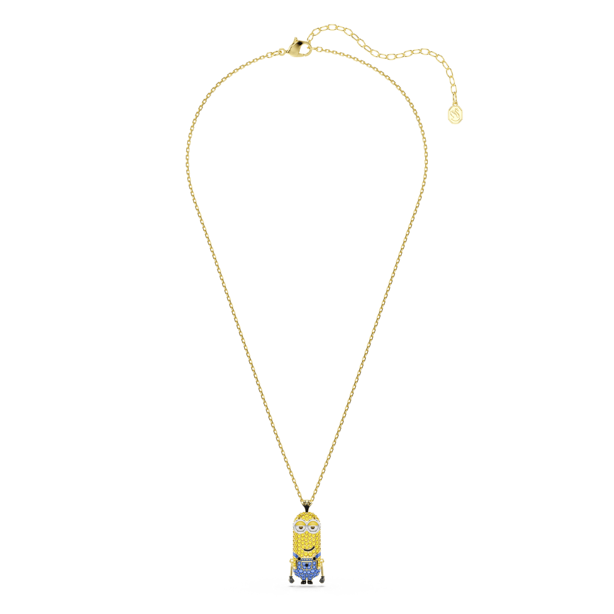 Minions Kevin pendant, Pavé, Multicolored, 18K gold finish