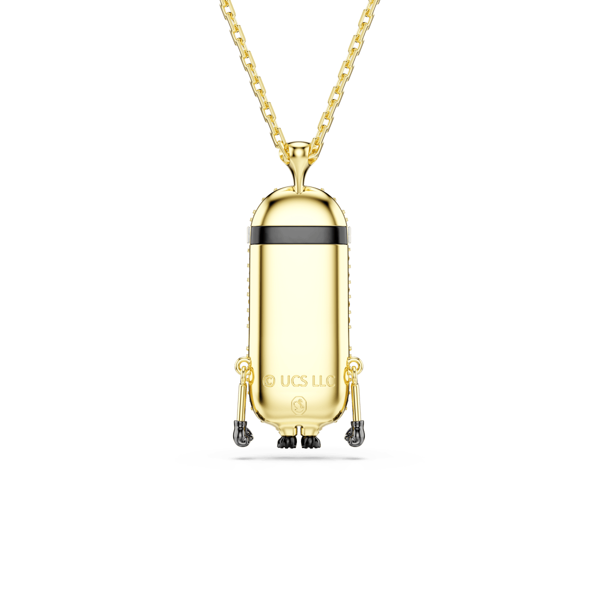 Minions Kevin pendant, Pavé, Multicolored, 18K gold finish