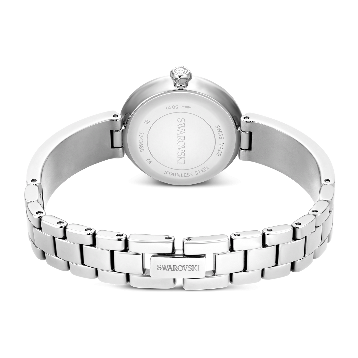 Matrix octagon watch, Baguette cut, Metal bracelet, Silver tone, Stainless steel 5743680