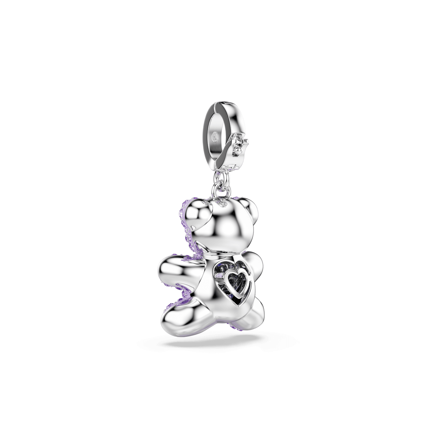 Idyllia charm, Mixed cuts, Teddy, Purple, Rhodium plated 5745610