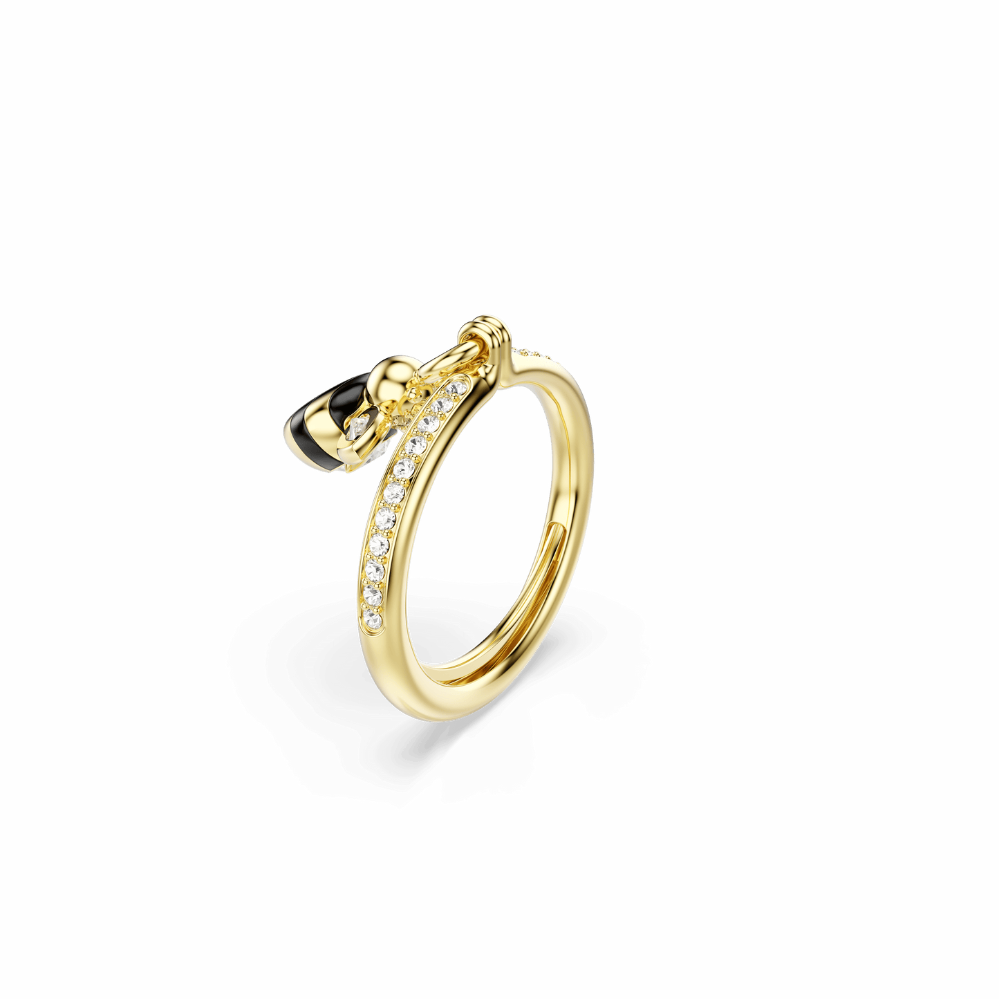 Idyllia motif ring, Mixed cuts, Bee, Multicolored, Gold-tone plated 5748152