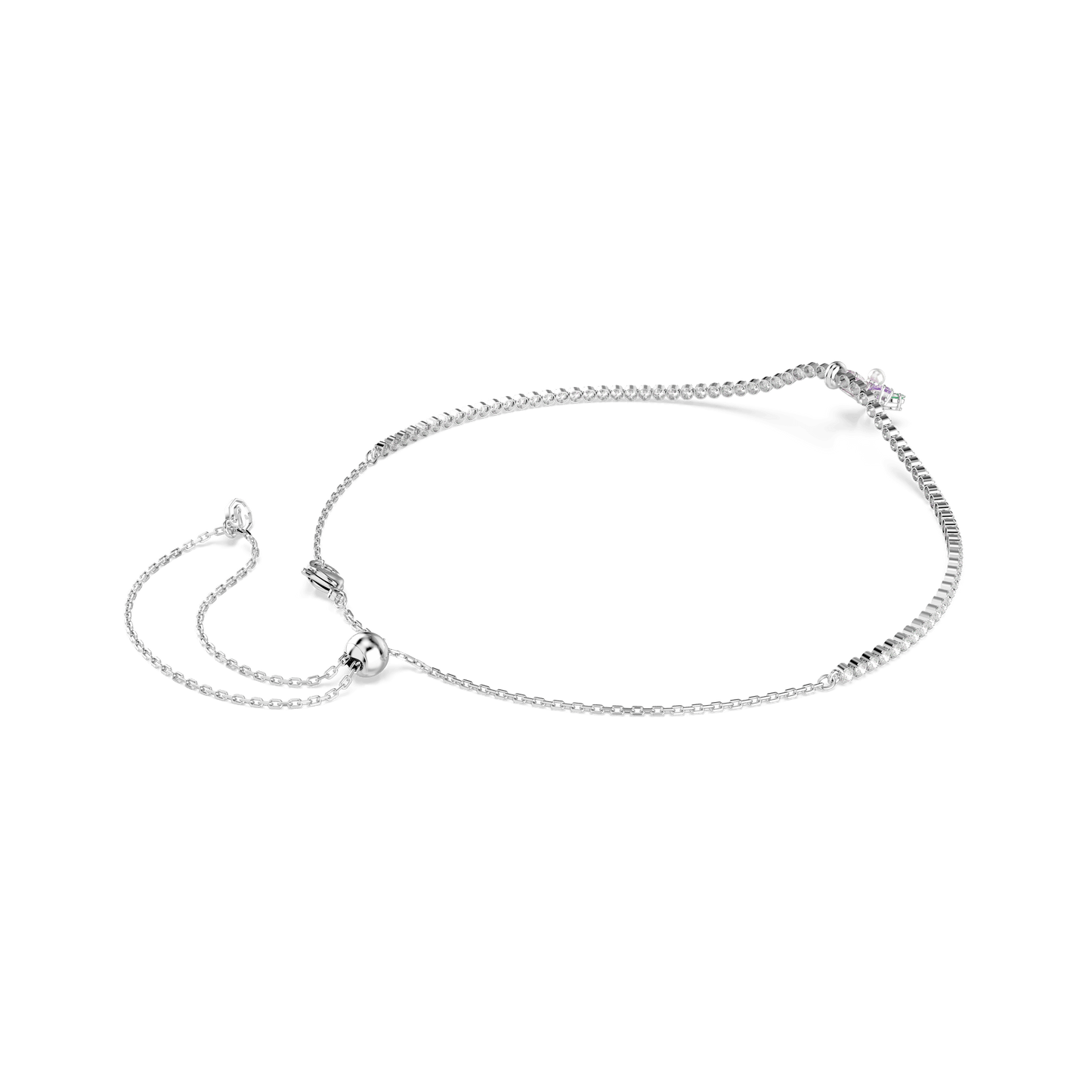 Ariana Grande x Swarovski choker, Mixed cuts, Flower, Multicolored, Rhodium plated 5749189