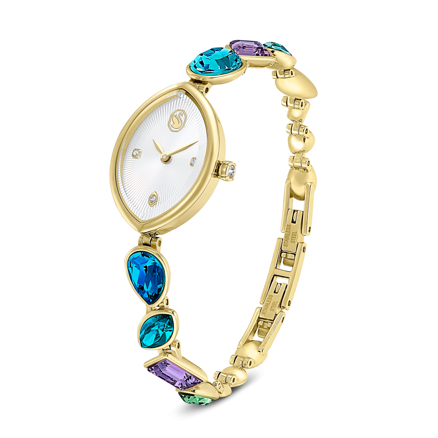 Gema watch, Crystal bracelet, Gold tone, Gold-tone finish 5749569