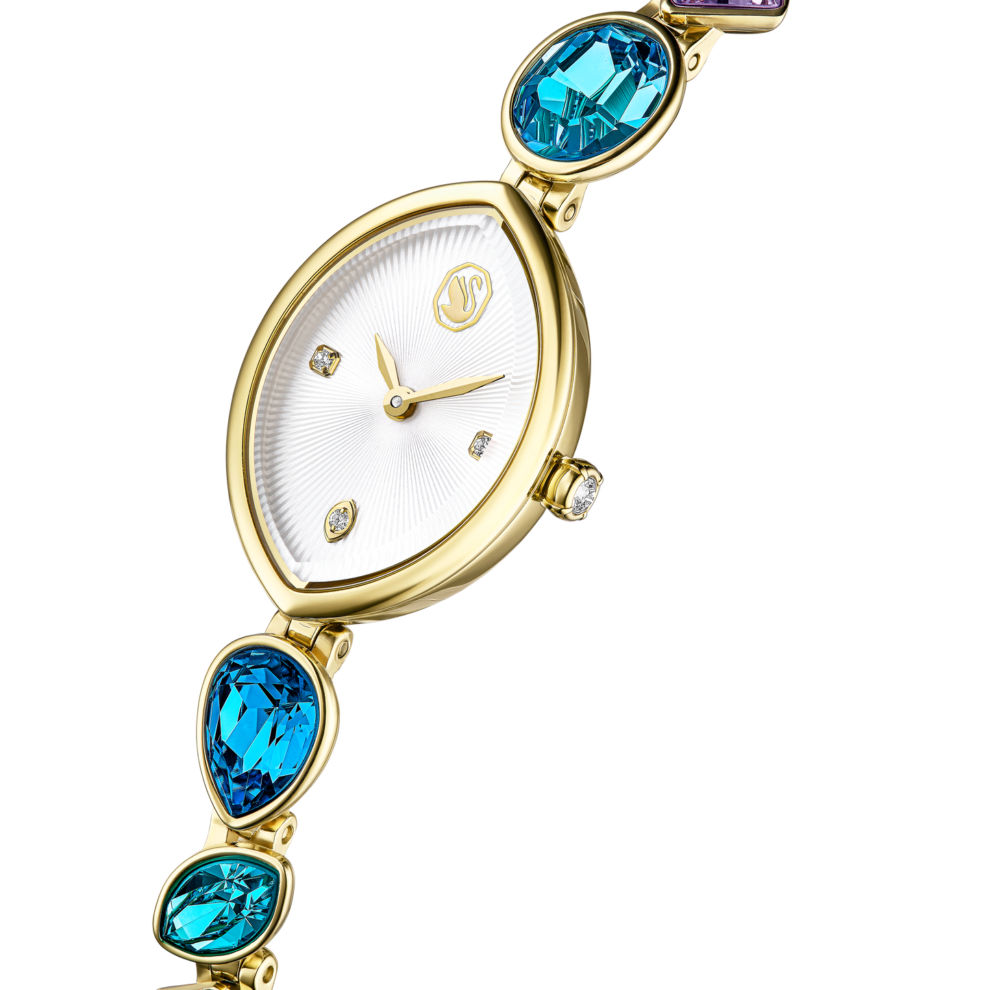 Gema watch, Crystal bracelet, Gold tone, Gold-tone finish 5749569