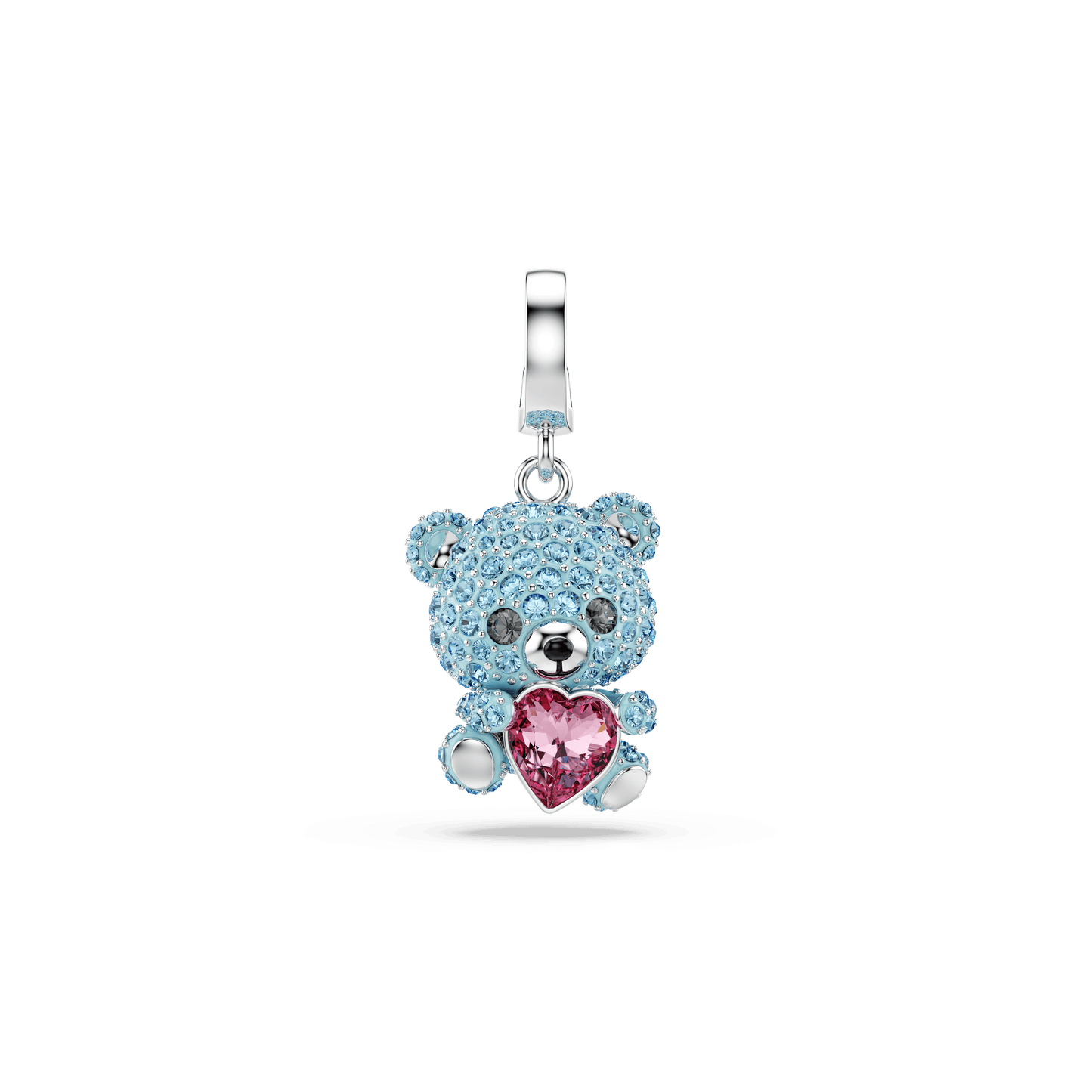 Idyllia charm, Mixed cuts, Teddy, Blue, Rhodium plated 5750253
