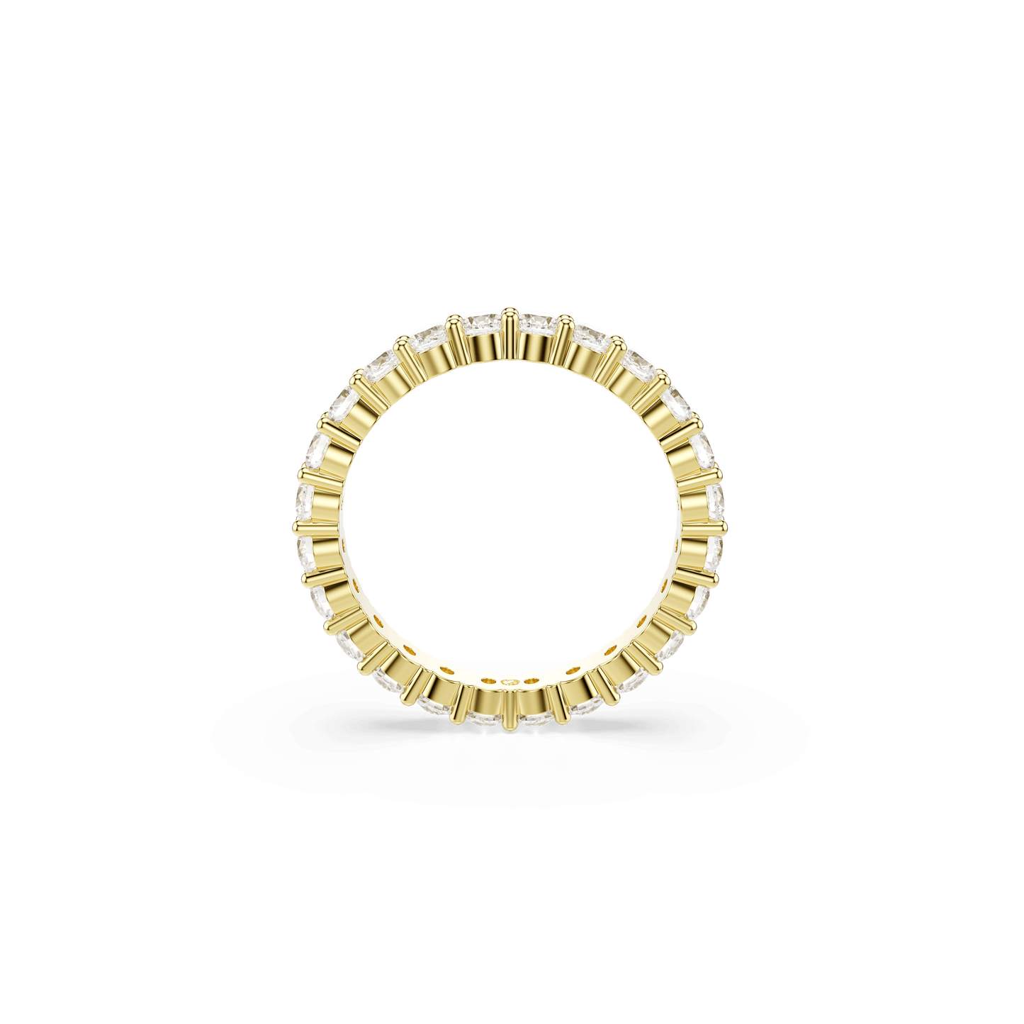 Matrix Vittore band ring, Round cut, White, Gold-tone plated 5750617