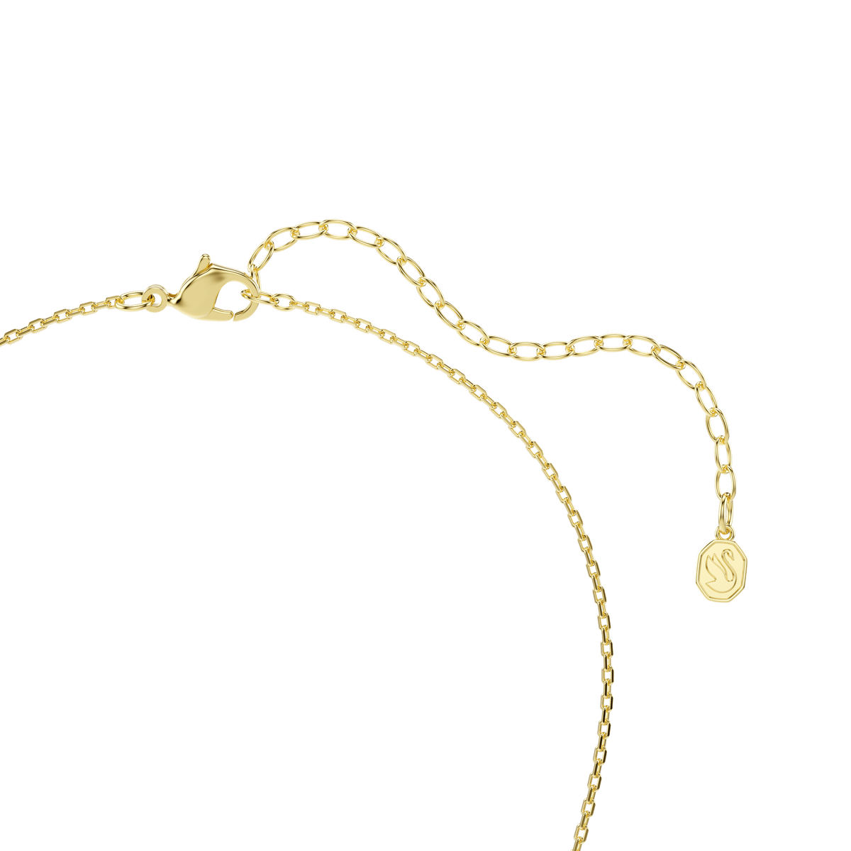 Imber Y pendant, Mixed cuts, Multicolored, 18K gold finish