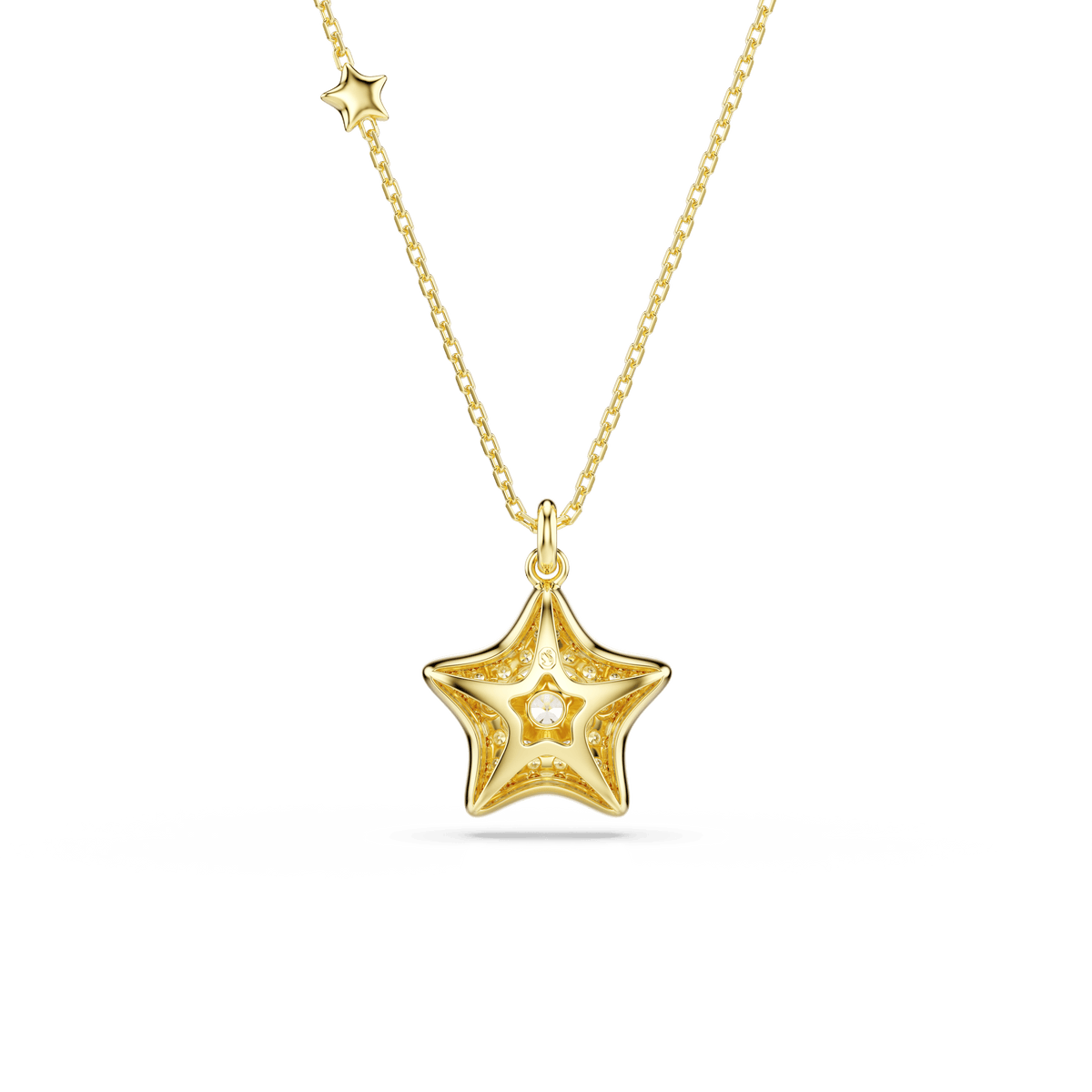 Sublima pendant, Round cut, Star, Multicolored, 18K gold finish