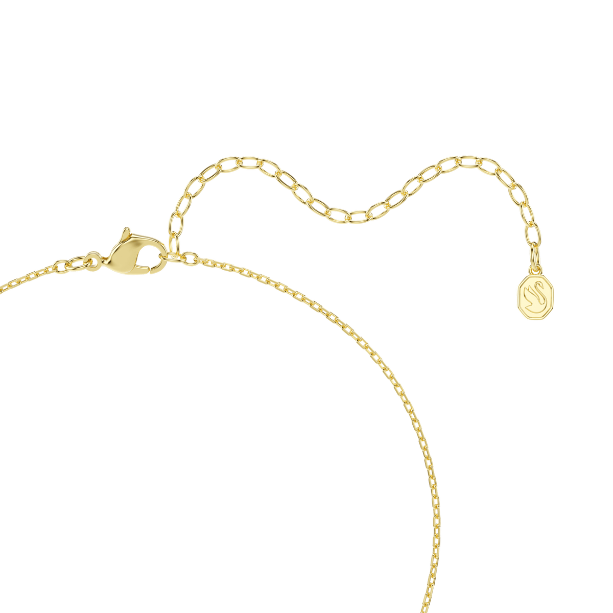 Millenia pendant, Cushion cut, Green, 18K gold finish