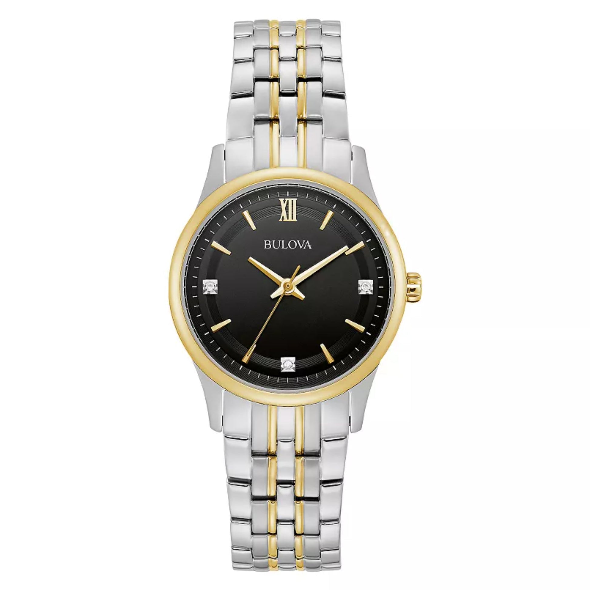 Bulova Bulova Women's Jubilee Diamond Accent Two-Tone Stainless Steel Watch98P196