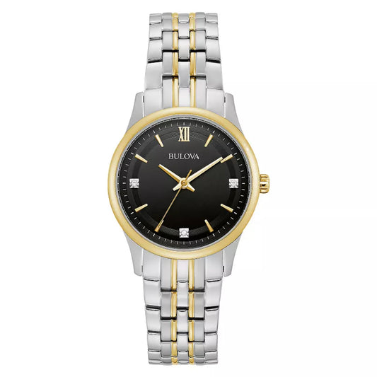 Bulova Bulova Women's Jubilee Diamond Accent Two-Tone Stainless Steel Watch Watch 98P196