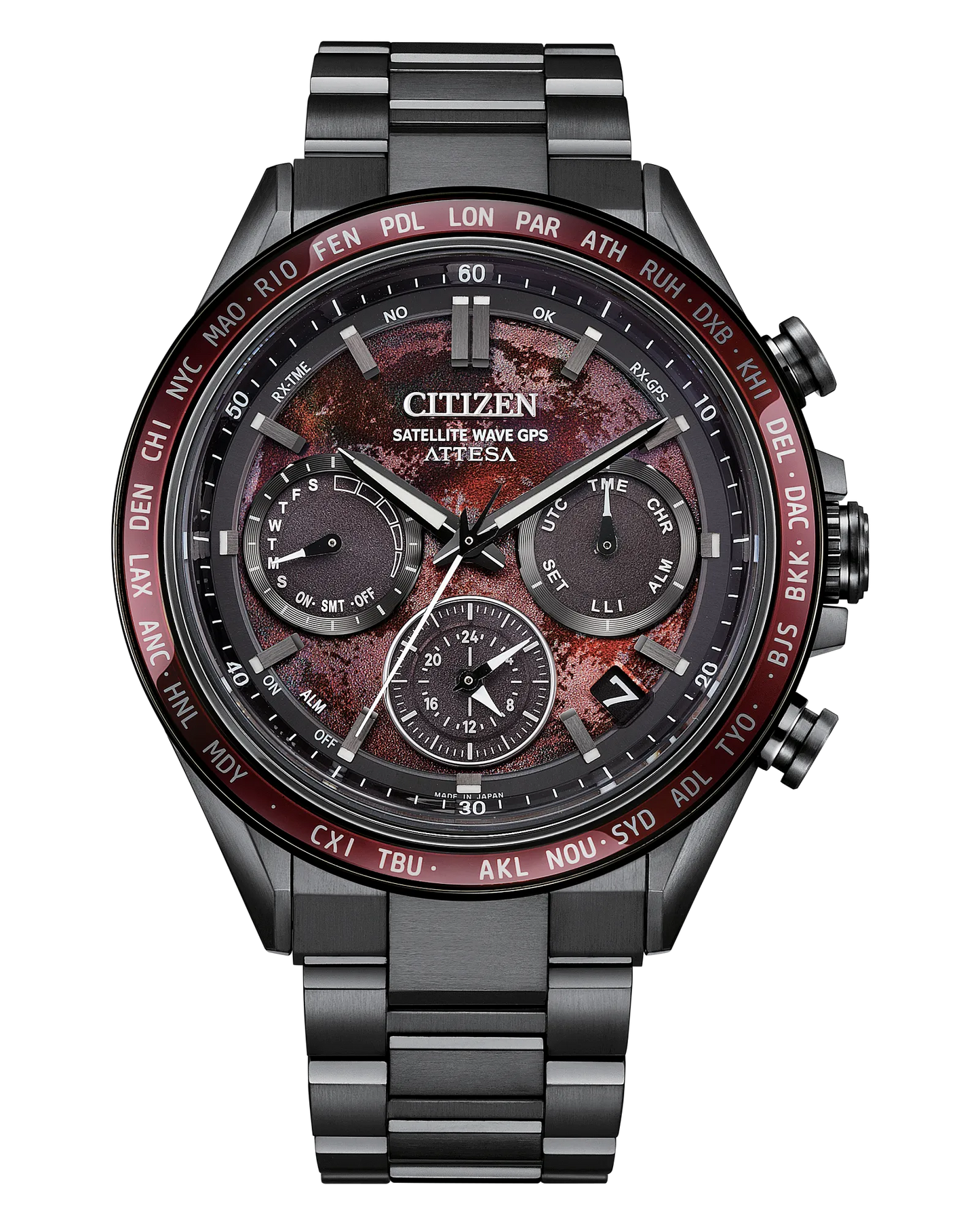 attesa red dial super titanuim limted edttion