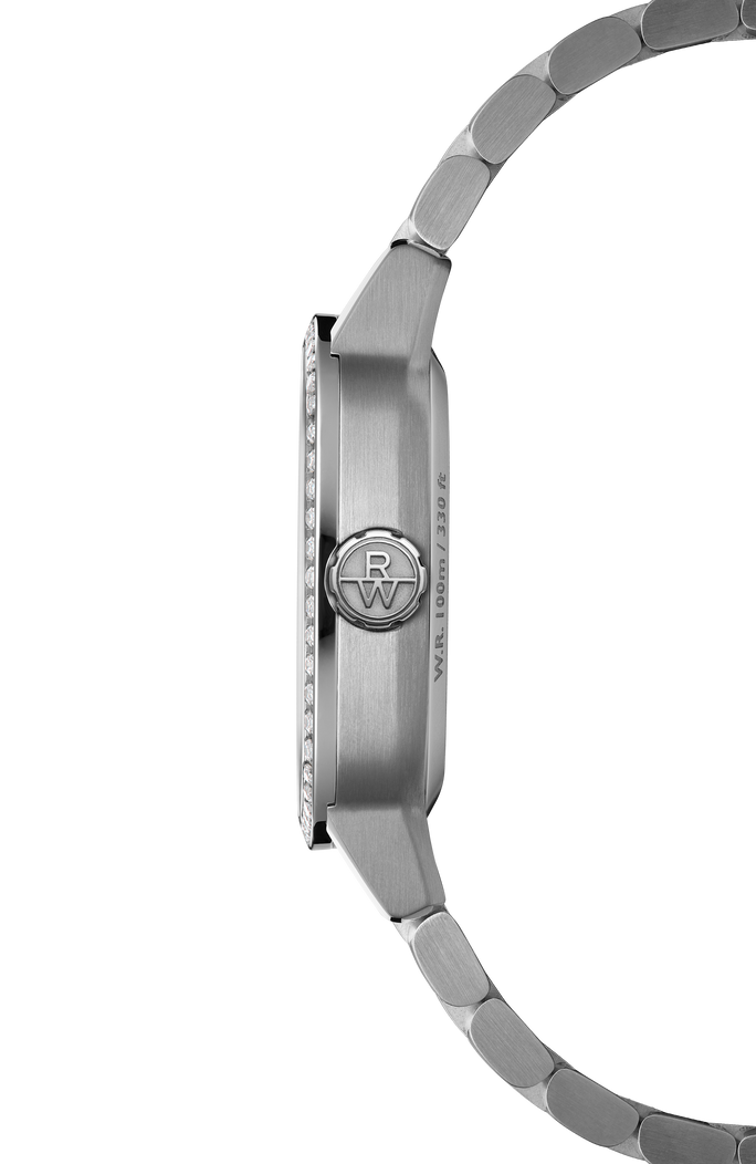 Freelancer Ladies Automatic 60 Diamonds Blue Dial Bracelet Watch, 34.5 x 34.5mm 2490-STS-50051