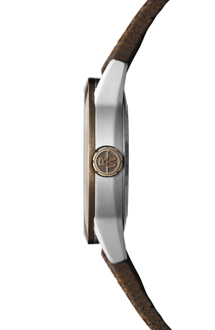 Freelancer Men's Skeleton RW1212 Bronze Leather Strap Watch, 42mm 2785-SBC-60000