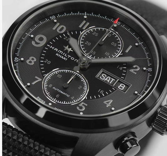Khaki Field Auto Chrono H71626735