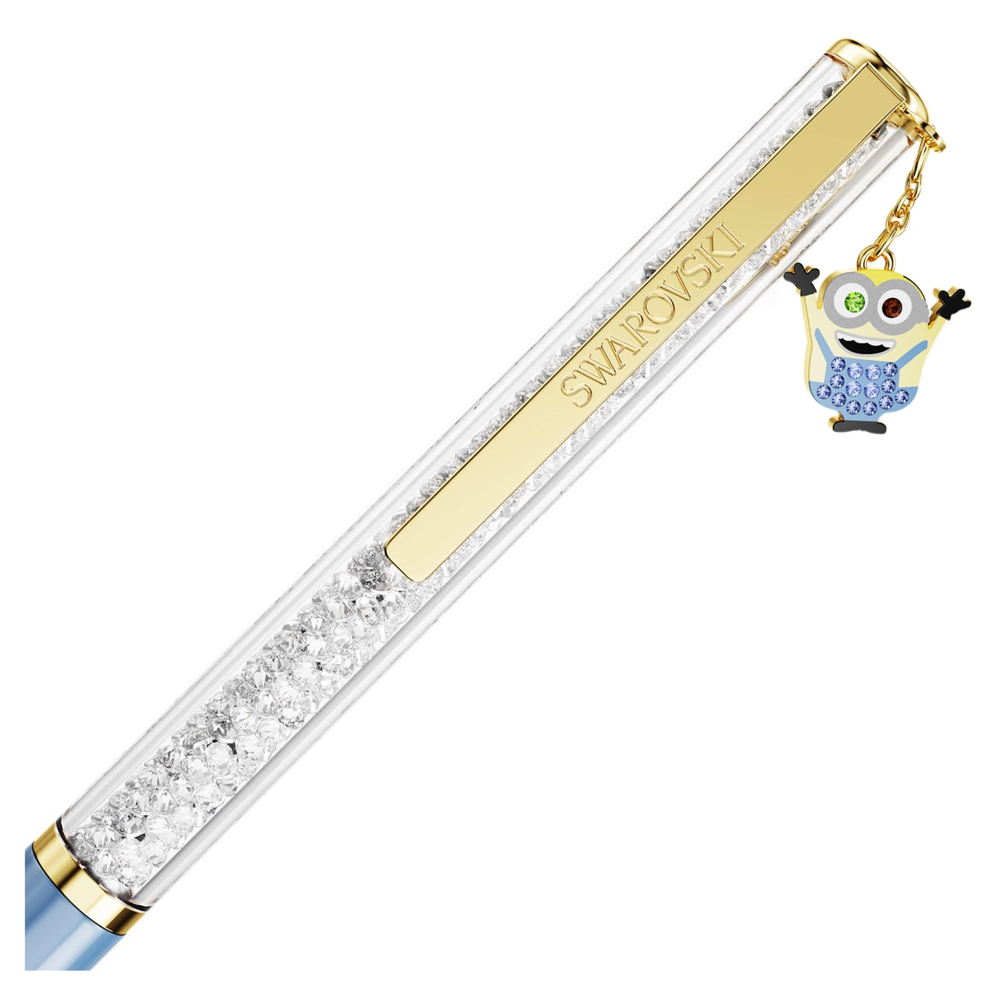 Crystalline ballpoint pen, Minions, Blue, Gold-tone plated 5744245