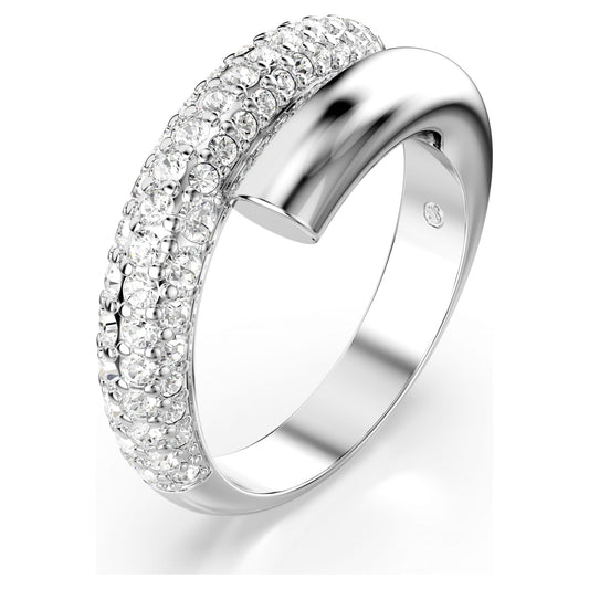 Dextera Ring White, Rhodium Plated and 18K Gold Finish