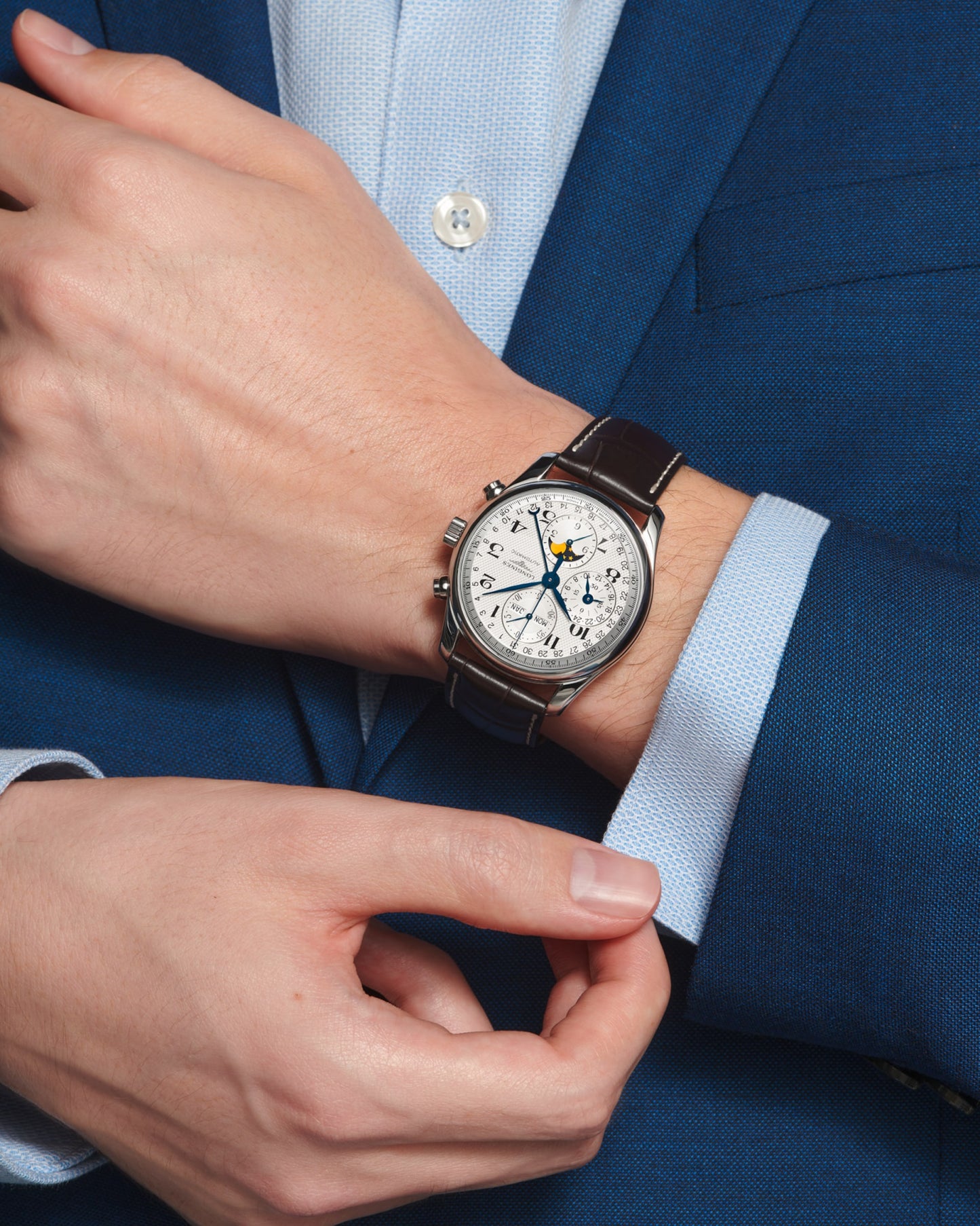 Master Collection Chrono Moonphase Automatic Watch L2.673.4.78.3