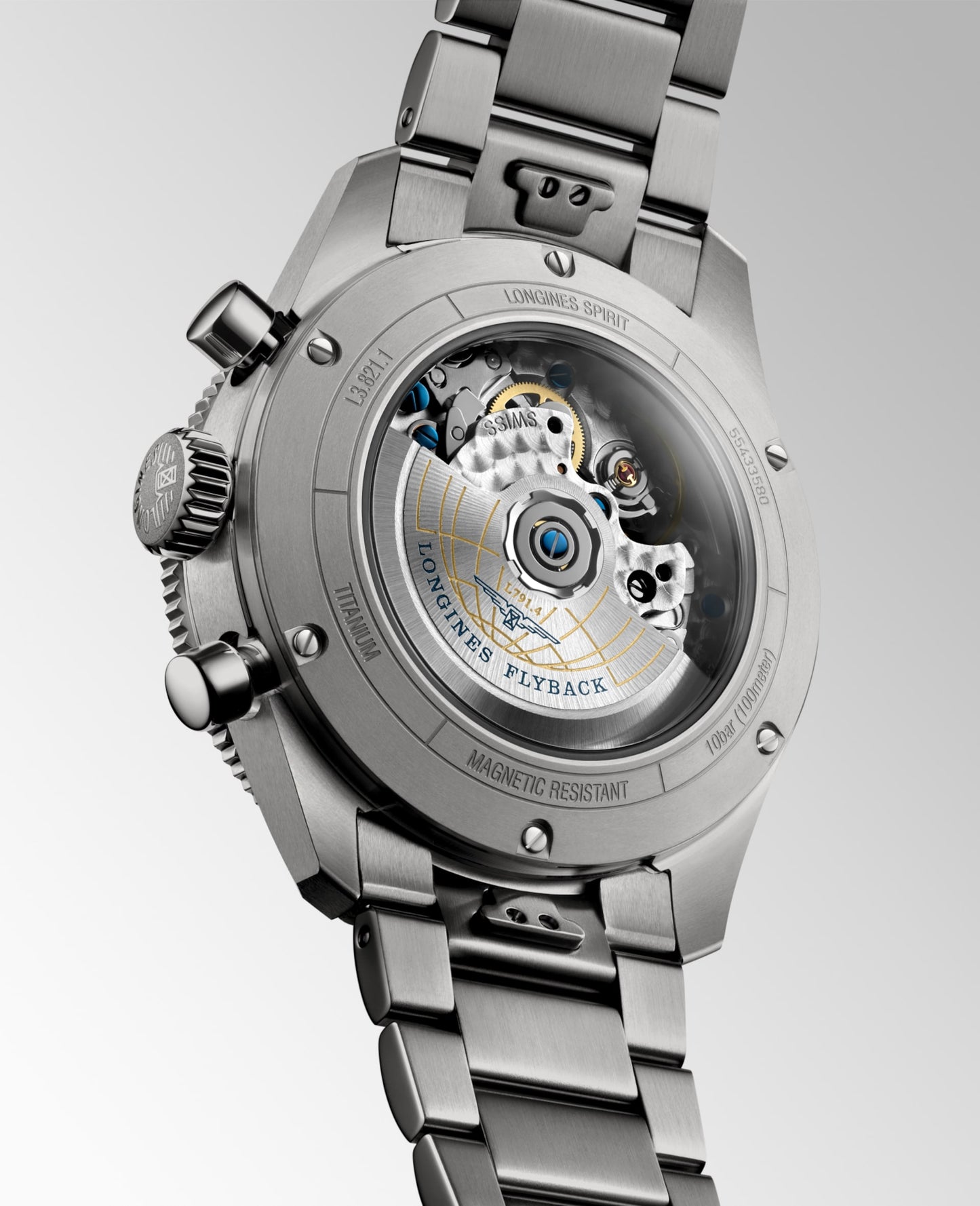 Spirit Flyback Titanium Automatic Watch L3.821.1.53.6
