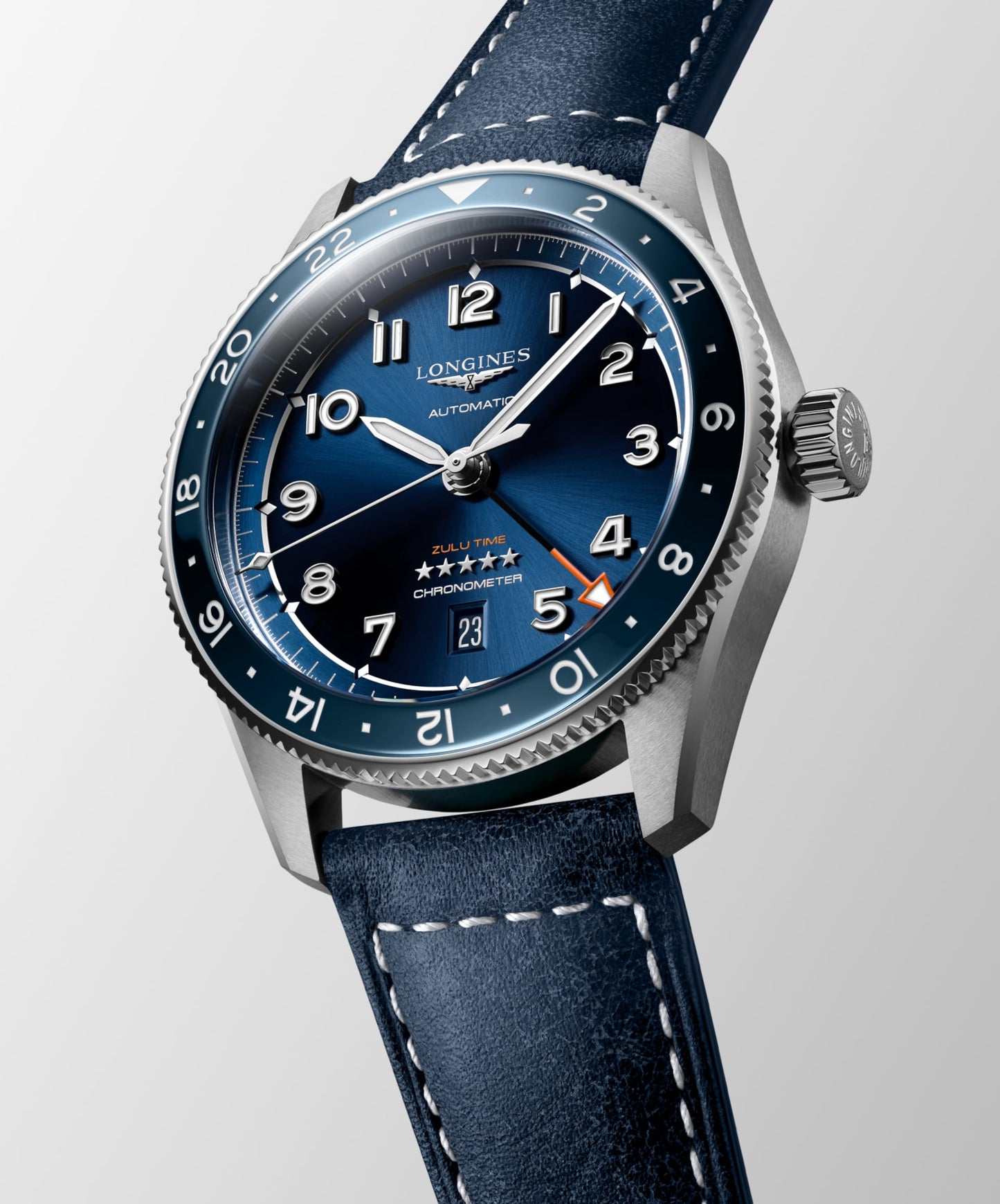 Spirit Zulu Time Automatic Watch L3.812.4.93.2