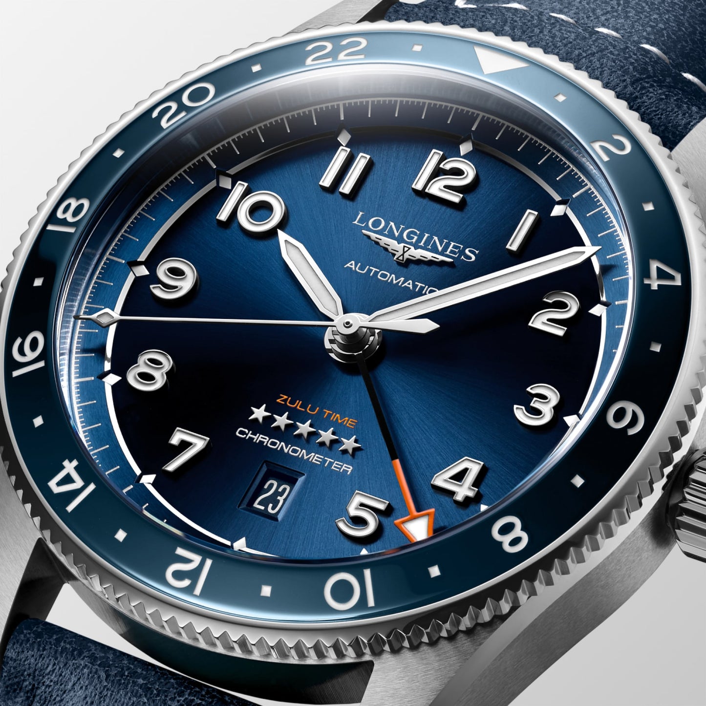 Spirit Zulu Time Automatic Watch L3.812.4.93.2