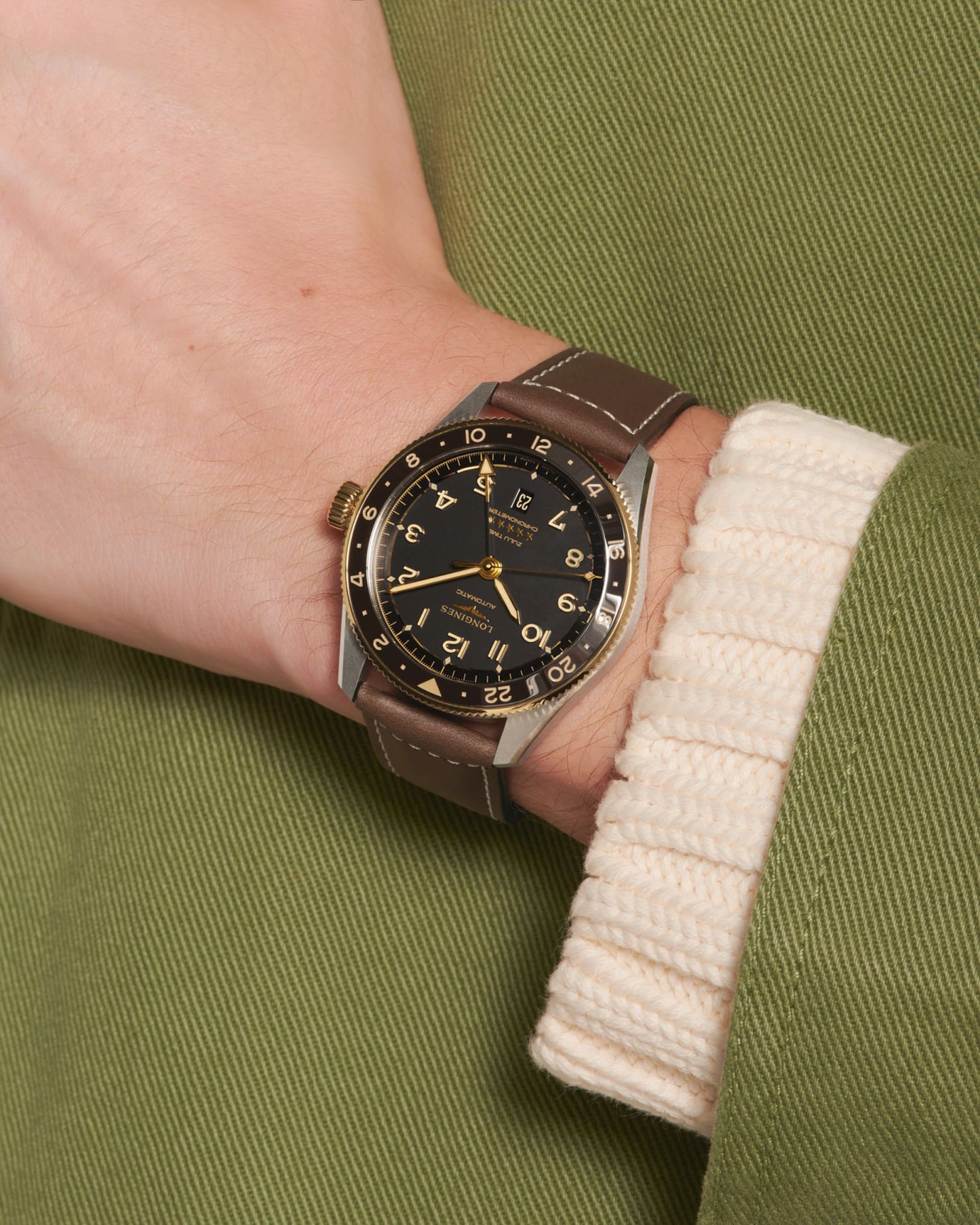 Spirit Zulu Time Automatic Watch L3.812.5.53.2