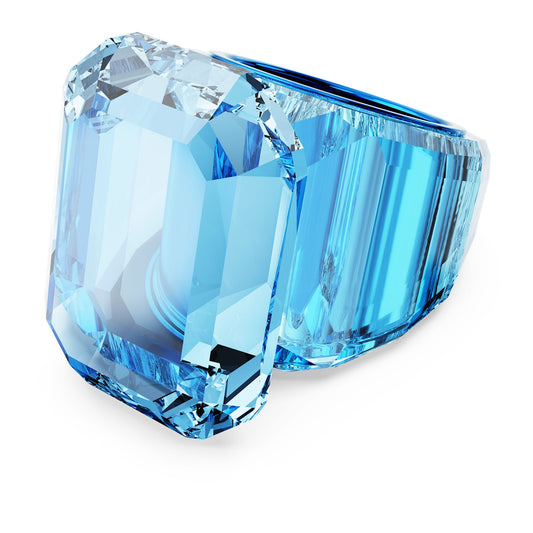 Lucent cocktail ring Octagon cut, Blue, Green, Pink, and White Color