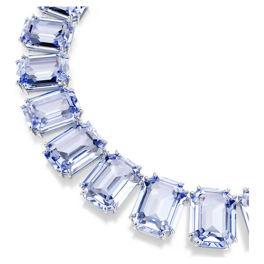 Millenia Necklace, Oversized Crystals, Octagon Cut, Rhodium & Gold-tone Plated