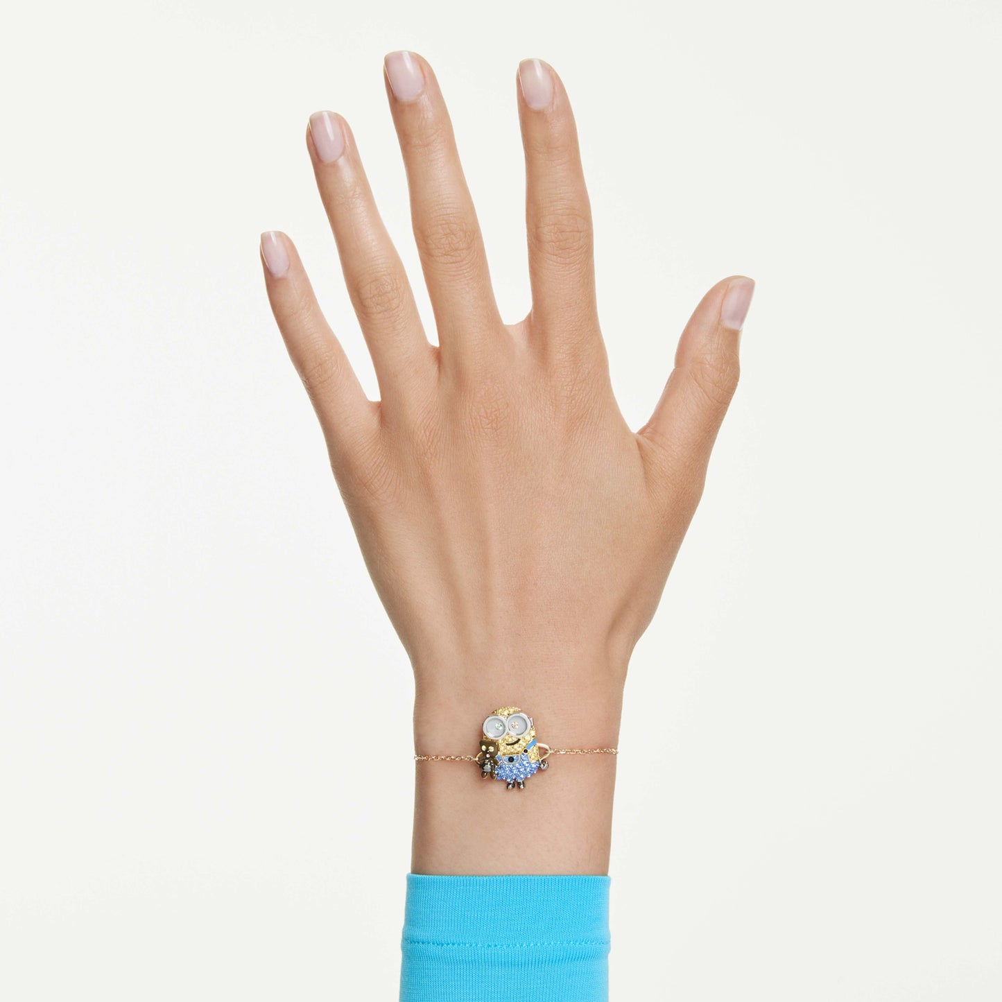 Minions Bob bracelet, Pavé, Multicolored, Gold-tone plated 5743386