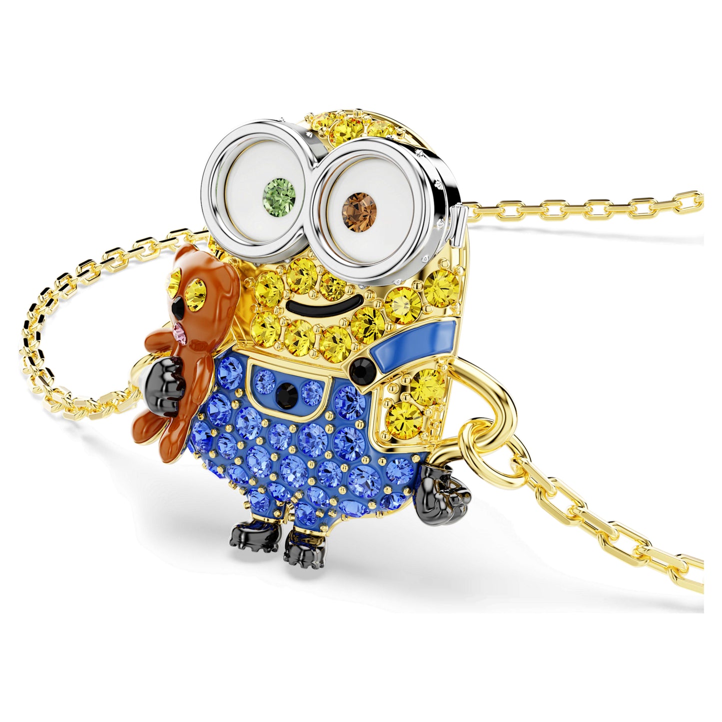 Minions Bob bracelet, Pavé, Multicolored, Gold-tone plated 5743386