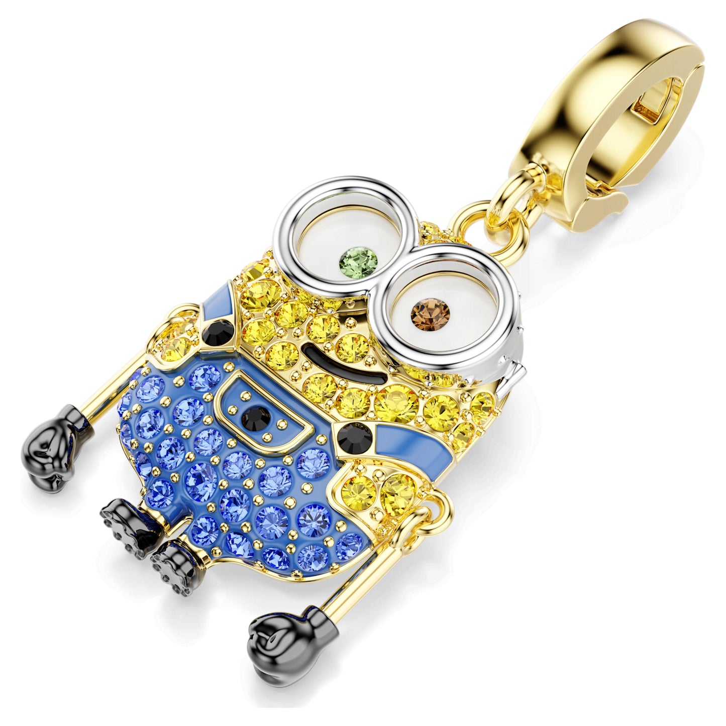 Minions Bob charm, Pavé, Multicolored, Gold-tone plated 5753016