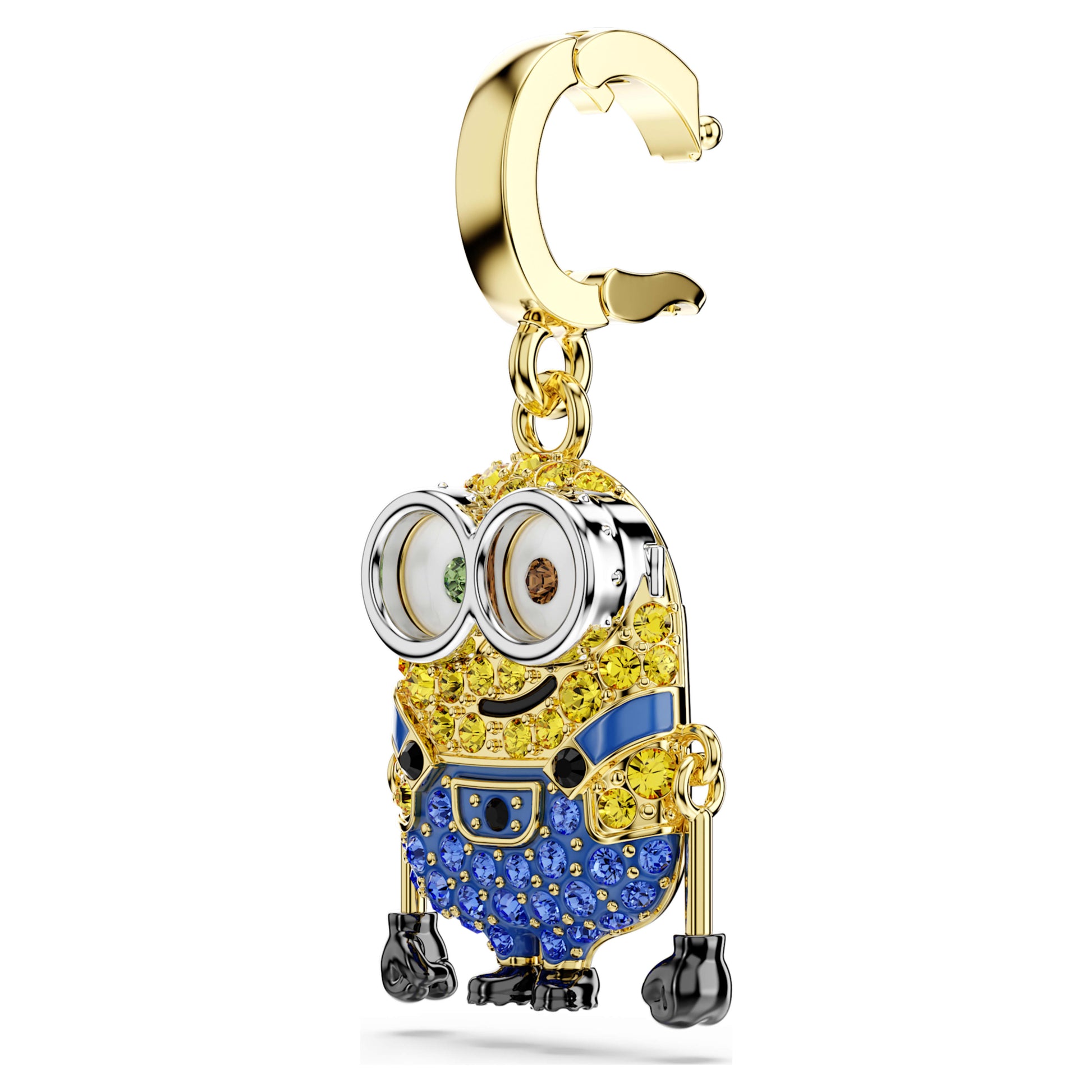 Minions Bob charm, Pavé, Multicolored, Gold-tone plated 5753016