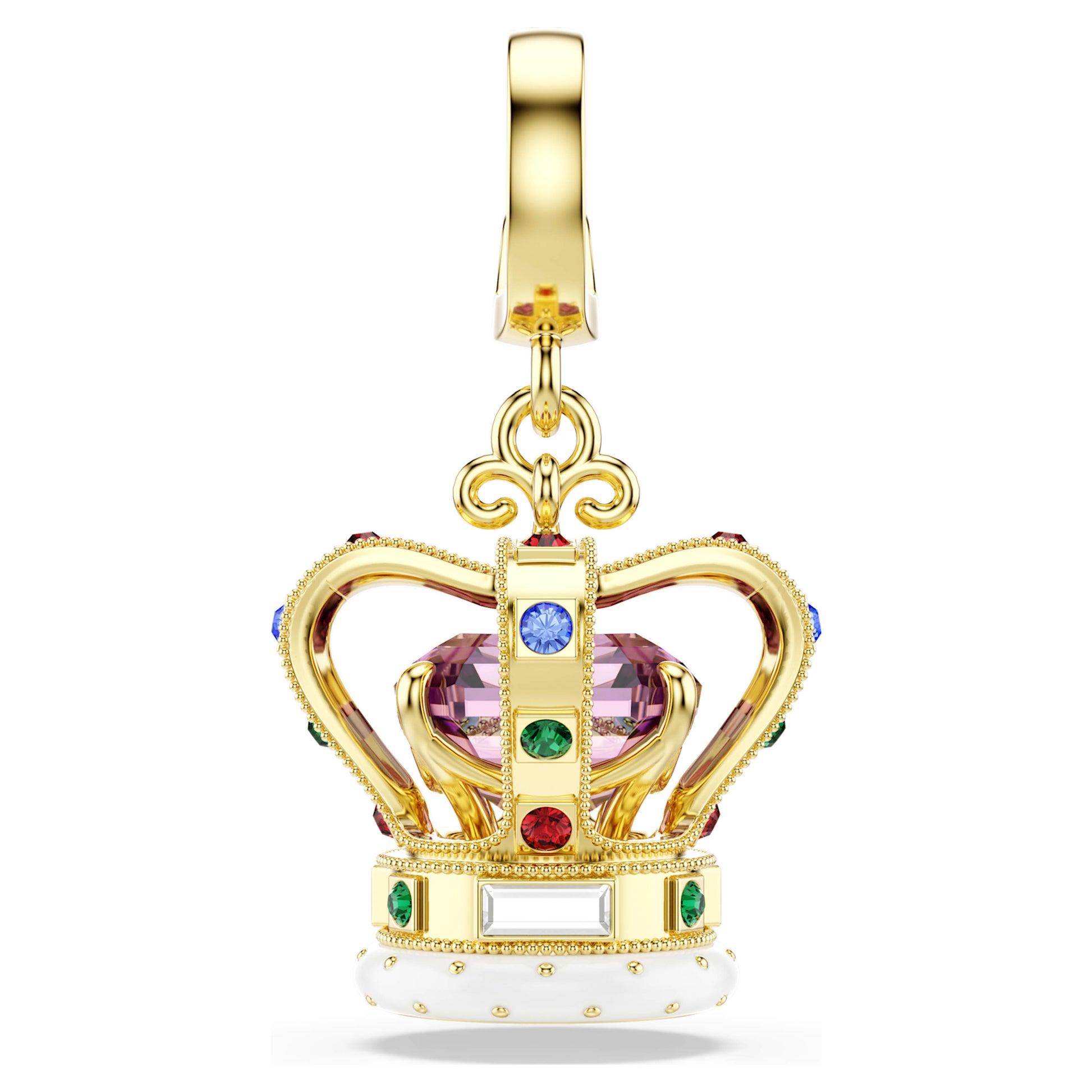 Minions Crown charm, Mixed cuts, Multicolored, Gold-tone plated 5753019