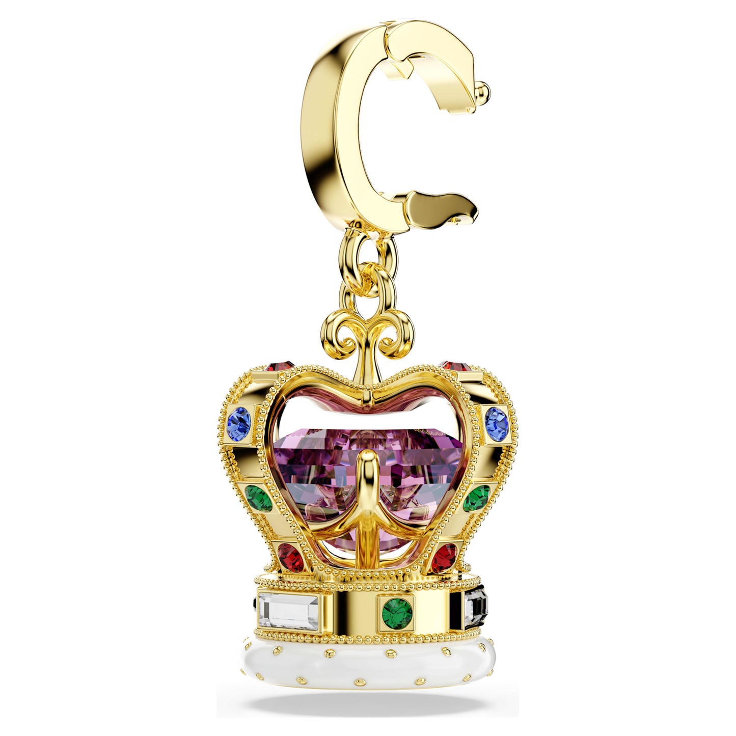 Minions Crown charm, Mixed cuts, Multicolored, Gold-tone plated 5753019