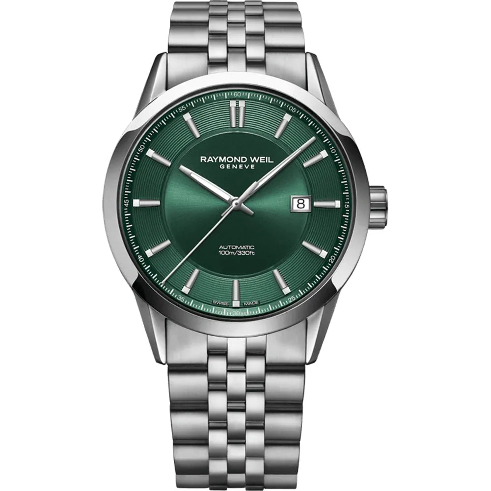 raymond-weil-freelancer-mens-automatic-green-dial-bracelet-watch-42mm-2731-st-52001