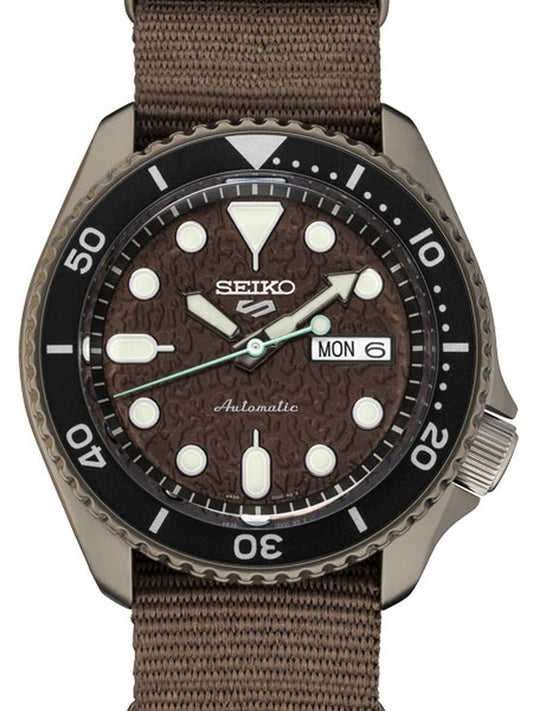 Seiko 5 Sports 24 Automatic Watch with Dial and Nylon Strap SRPD85