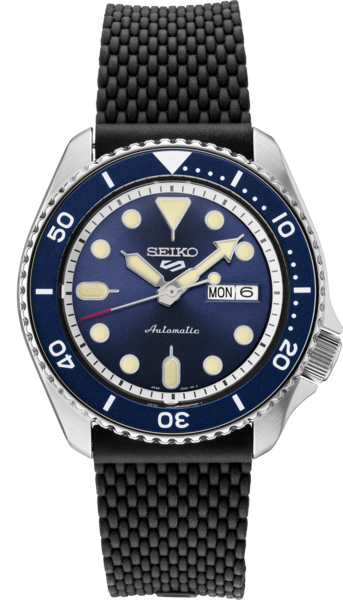 Seiko SRPD93 Seiko 5 Sports Men's Watch Black 42.5mm Stainless Steel