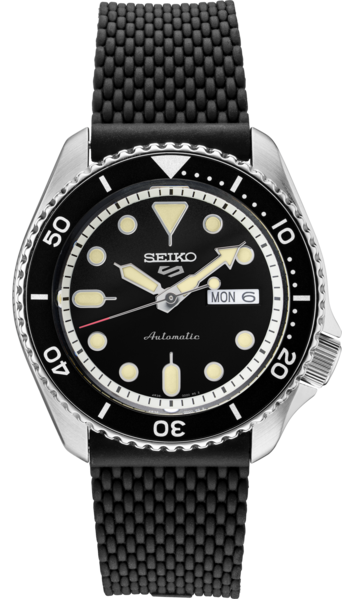 Seiko SRPD95 Seiko 5 Sports Men's Watch Black 42.5mm Stainless Steel