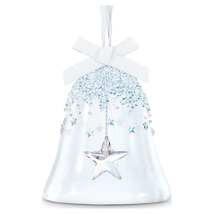 SWAROVSKI Christmas Ornament Bell & Star Glass 5545451