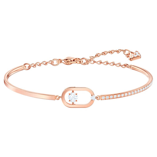 Swarovski North Bracelet, White, Rose Gold Plating 5472382